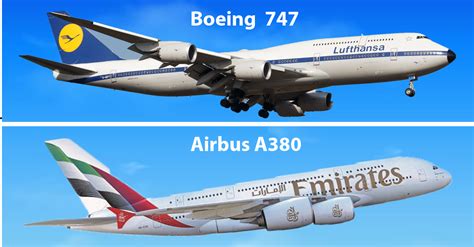boeing 747 vs airbus a380 size|Giants Of The Skies: How The Airbus A380 & Boeing .